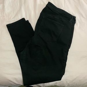 Old Navy Black Rockstar Mid-rise stretch denim